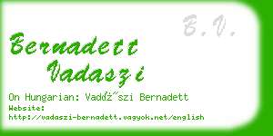 bernadett vadaszi business card